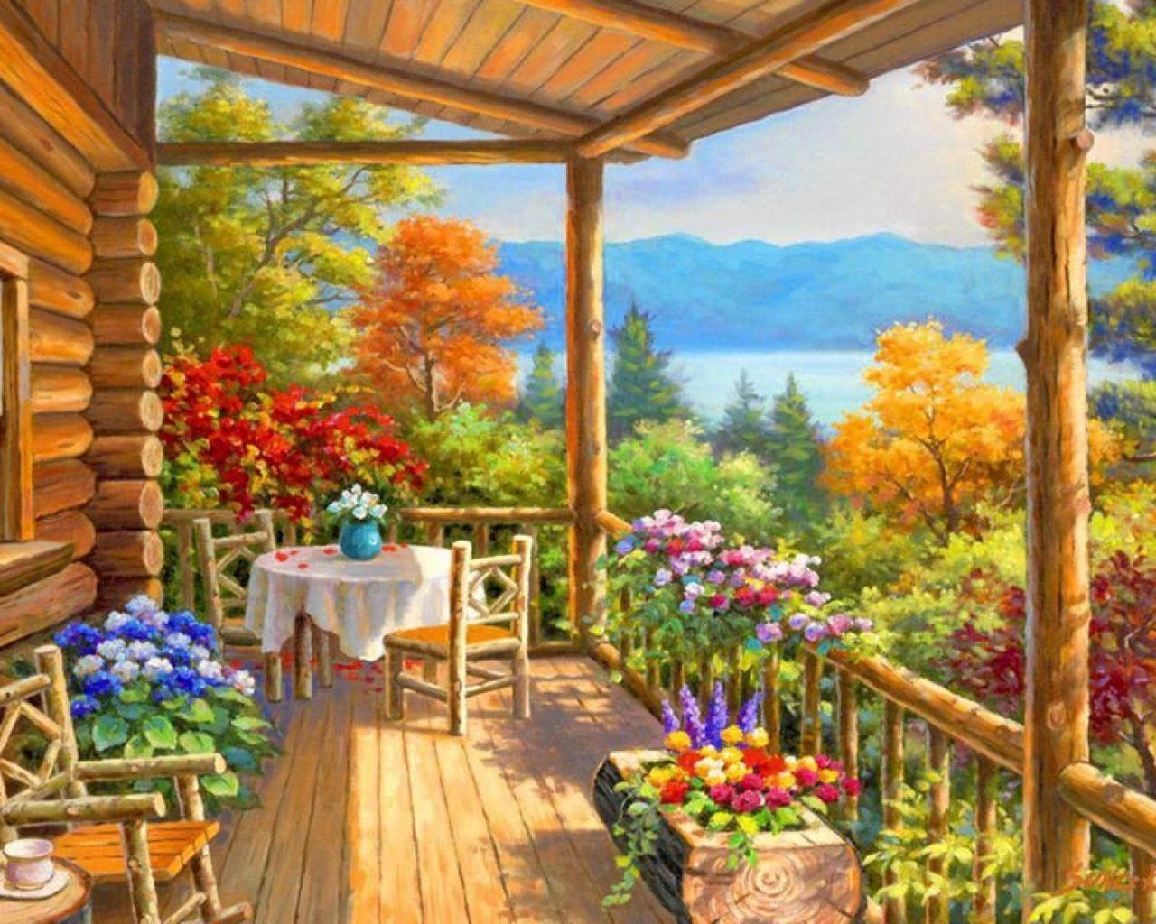 1280x1024 Free download LOG CABIN COVERED PORCH WALLPAPER 85768 HD Wallpaper [1920x1200] for your Desktop, Mobile & Tablet. Explore Log Cabin Wallpaper. Free Log Cabin Wallpaper, Cabin Wallpaper