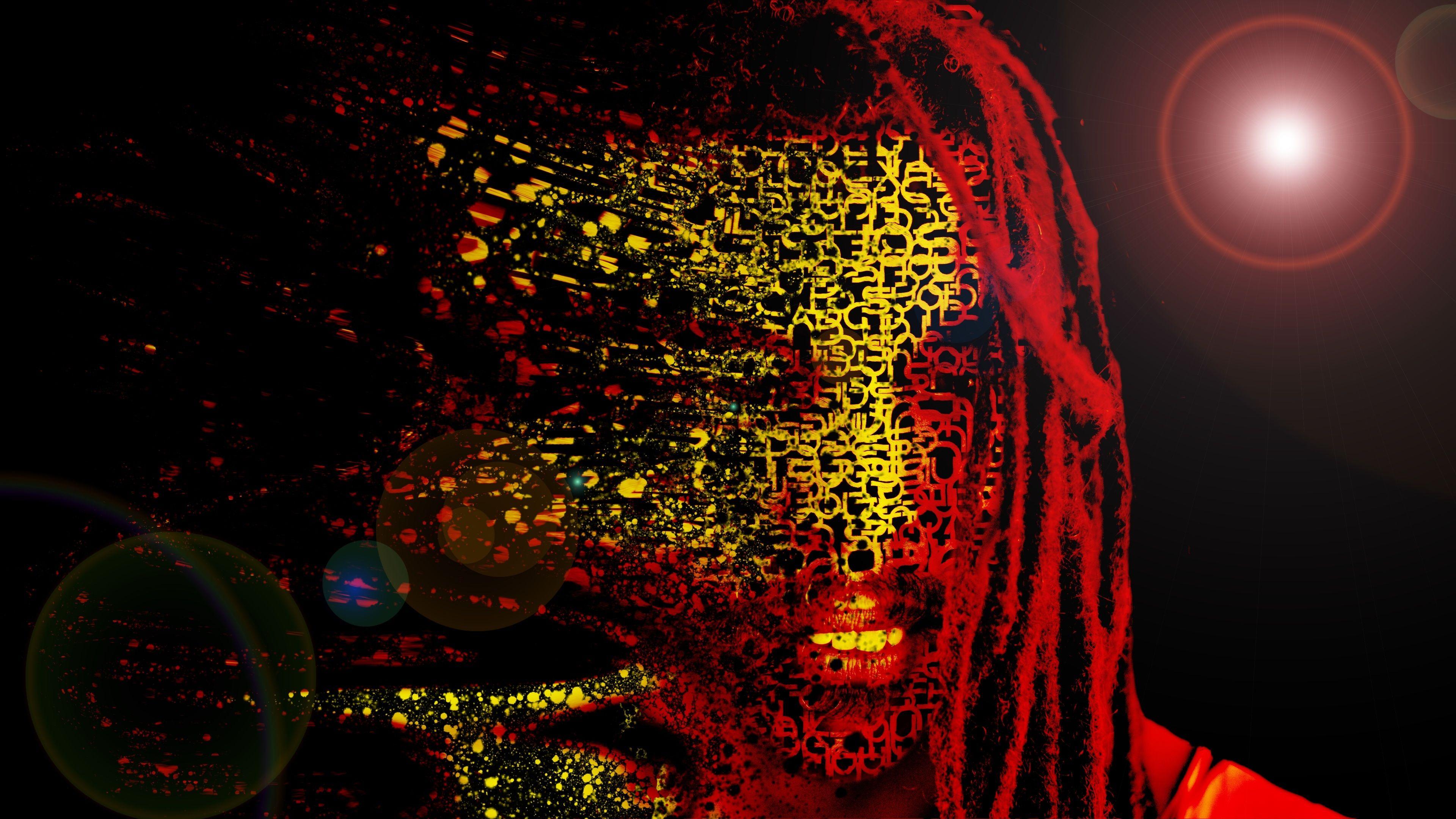 3840x2160 Bob Marley Mask Abstract Artwork 4k, HD Creative, 4k Wallpaper, Image, Background, Photo and Picture
