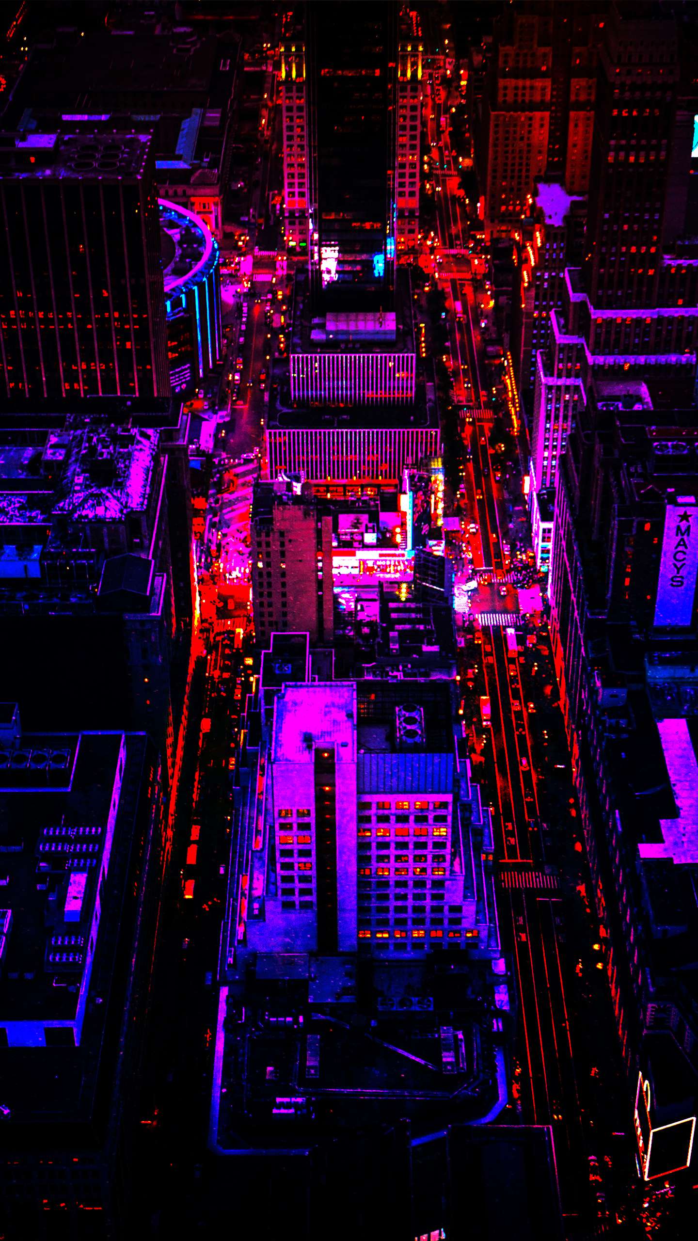 1440x2560 Night view of Las Vegas