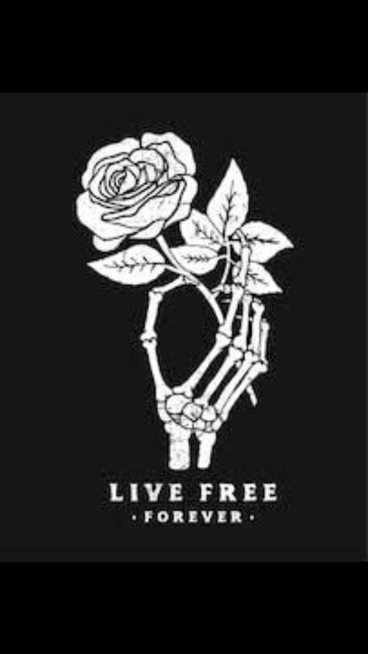 720x1280 black and white, love, skull and roses