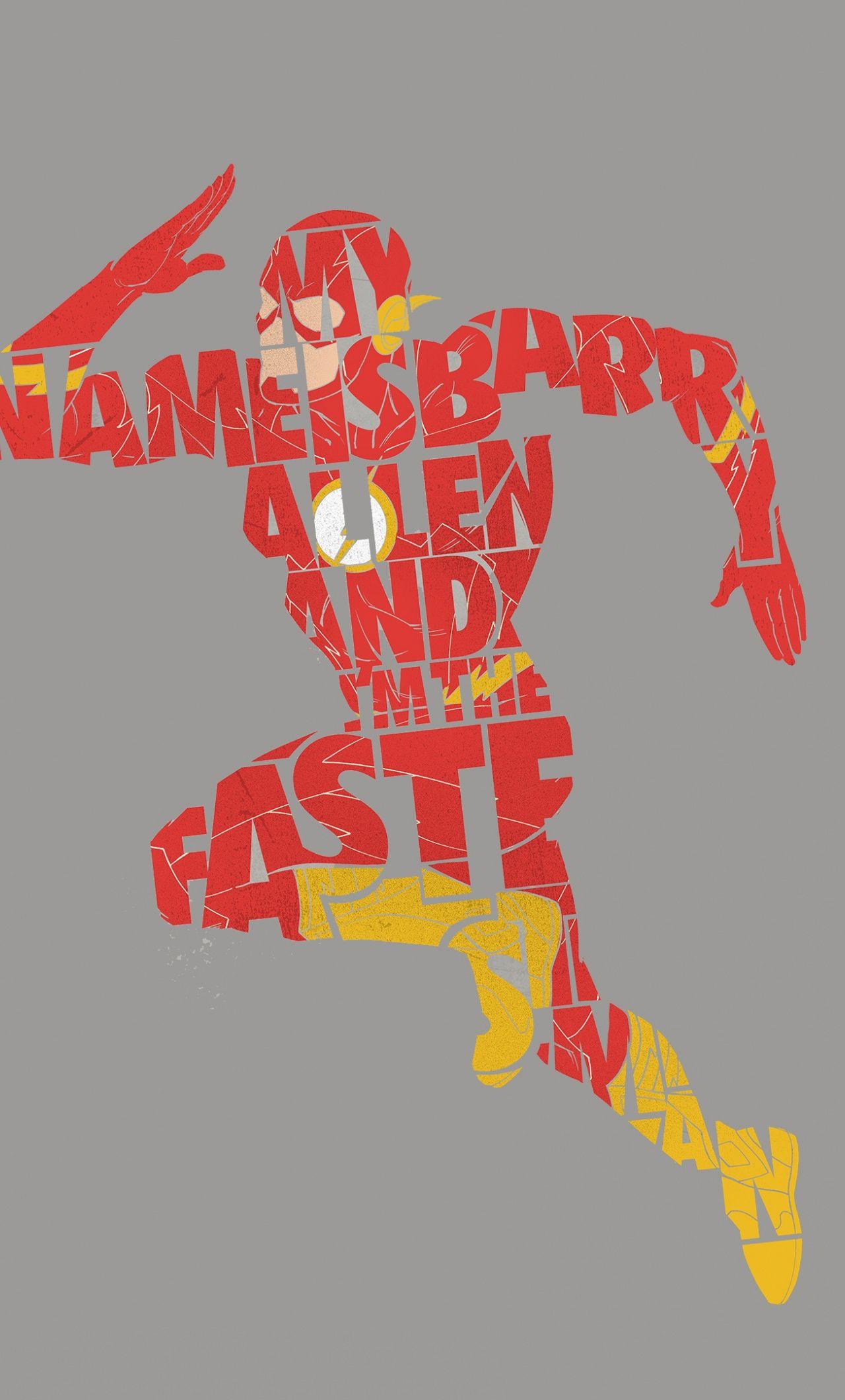 1280x2120 Download Flash, superhero, minimal, typography, artwork wallpaper, 1280x iPhone 6 Plus