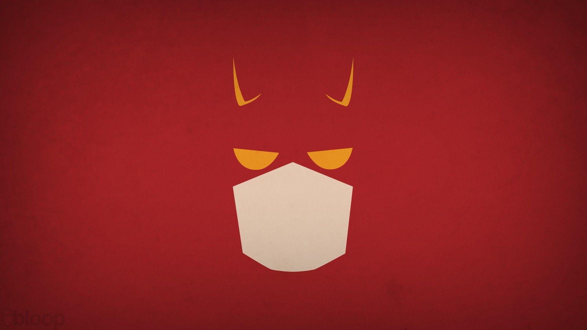 1920x1080 Minimalistic superheroes Daredevil red background blo0p wallpaper