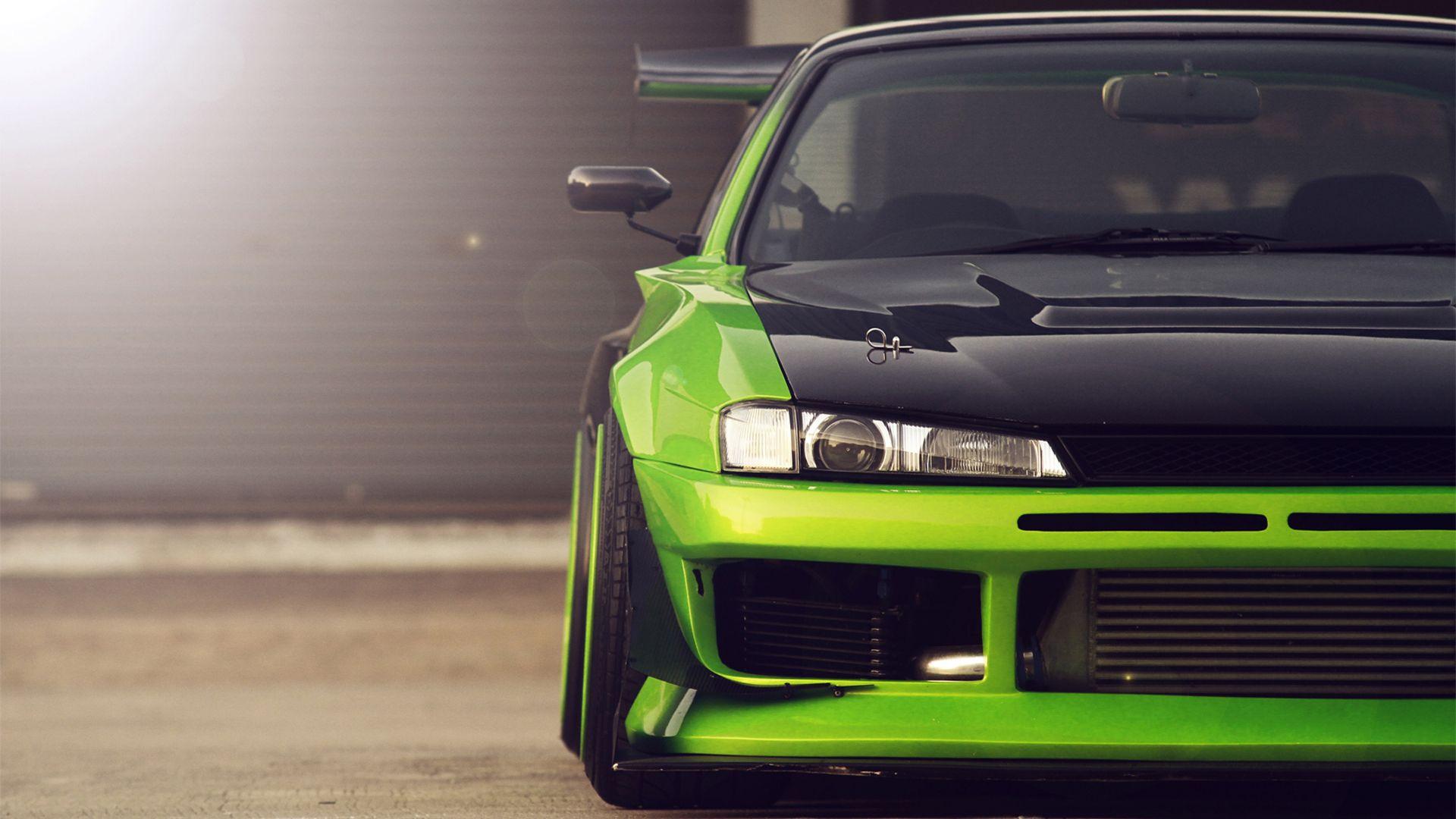 1920x1080 Green Nissan Silvia S14 Wallpaper .