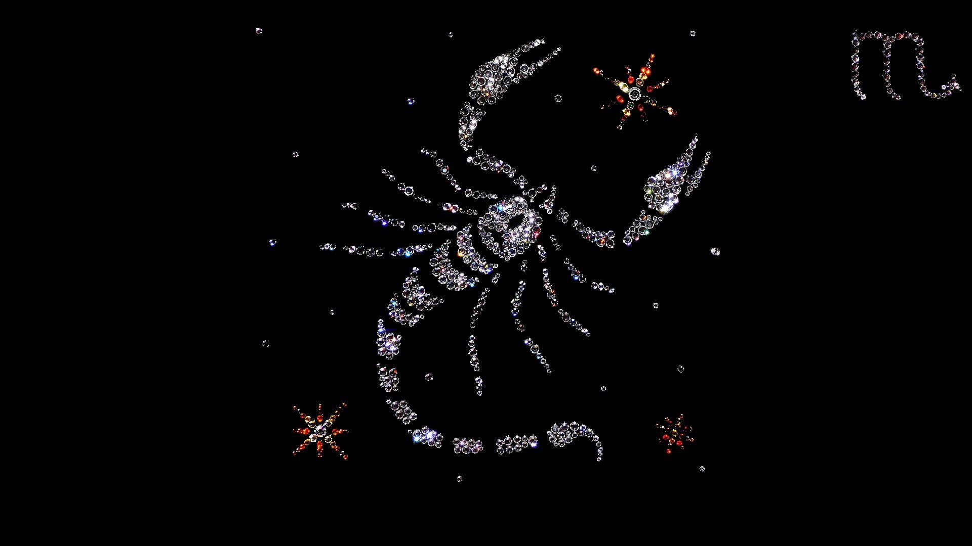 1920x1080 Scorpio from precious stones Desktop wallpaper 640x960