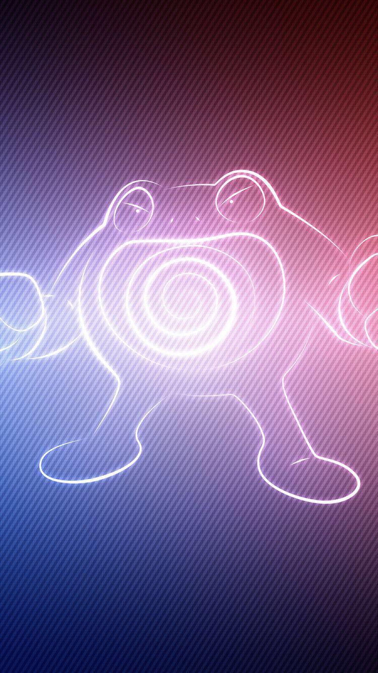 750x1334 Poliwrath Wallpaper. Neon signs, Neon, Pokemon