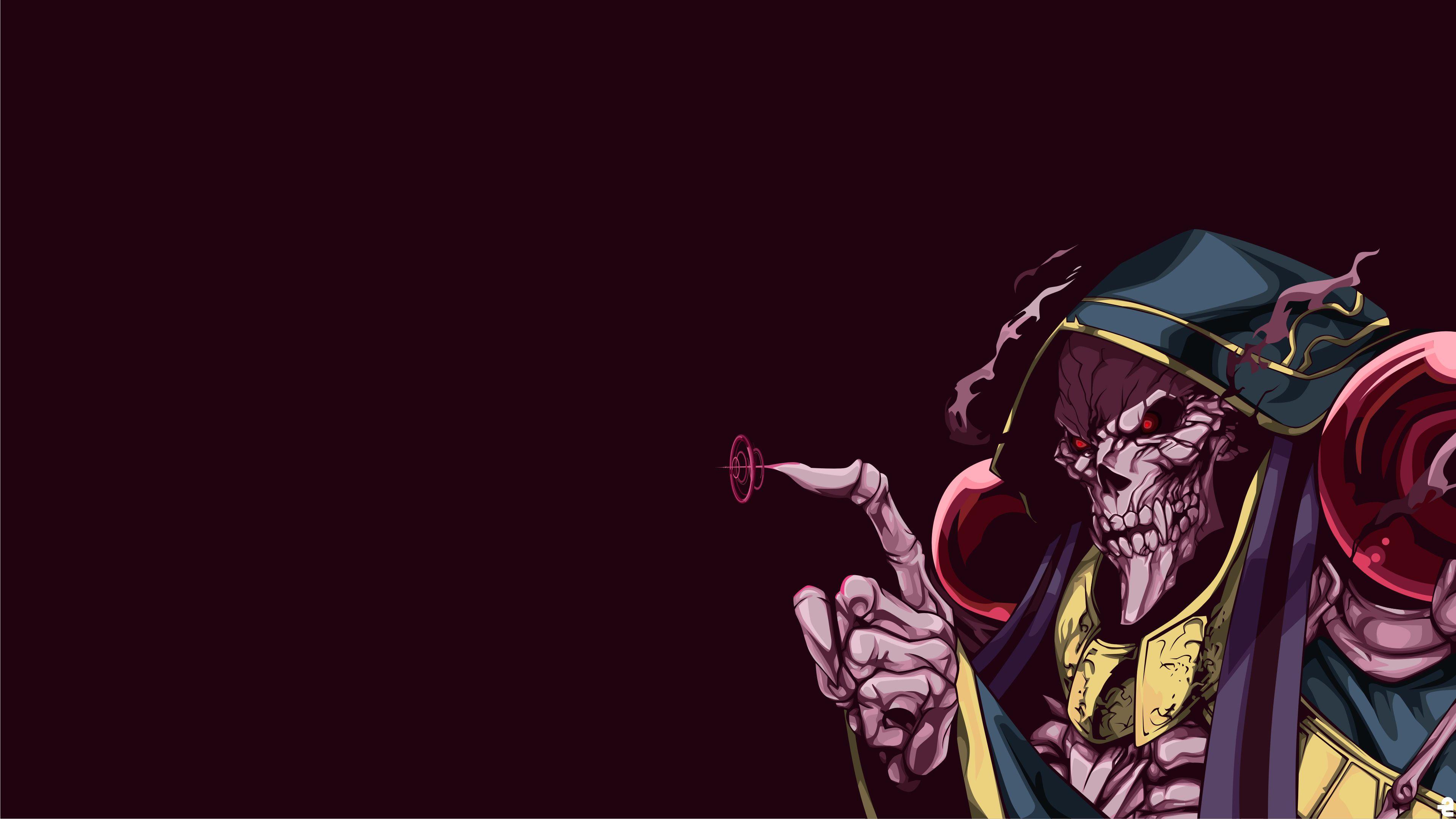 3840x2160 Wallpaper 4k Ainz Ooal Gown Overload Anime 4k 4k Wallpaper, Anime Wallpaper, Artist Wallpaper, Artwork Wallpaper, Digital Art Wallpaper, Hd Wallpaper, Overload Wallpaper, Skull Wallpaper