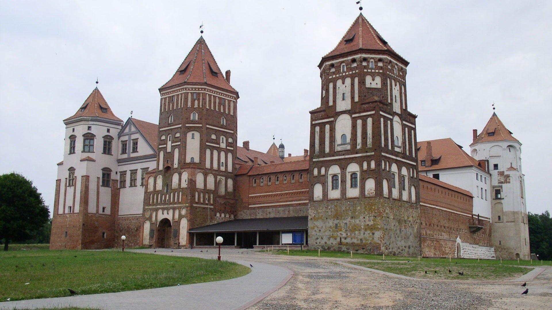 1920x1080 Medieval Mir Castle Belarus Building Fullscreen Wallpaper Medieval