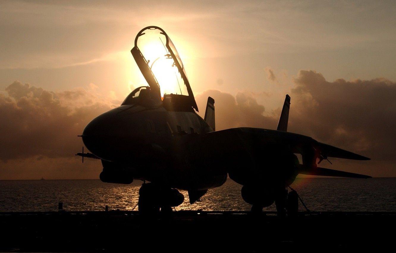 1332x850 Wallpaper sunset, f- tomcat image for desktop, section авиация