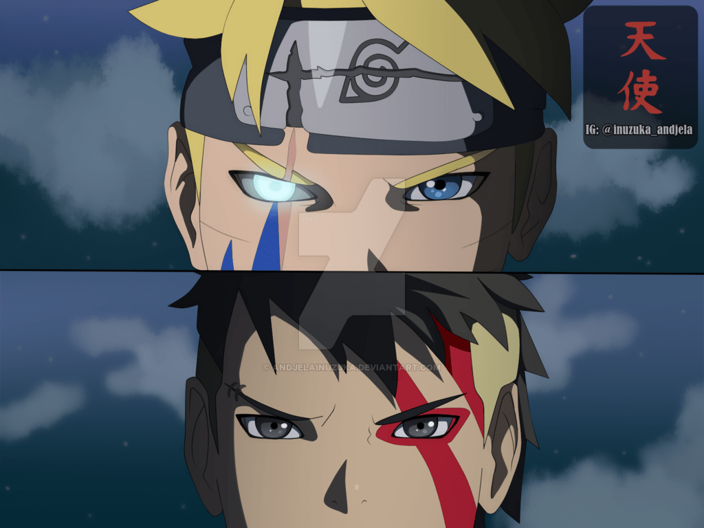 1024x768 Boruto VS Kawaki by AndjelaInuzuka. Naruto shippuden anime, Wallpaper naruto shippuden, Uzumaki boruto