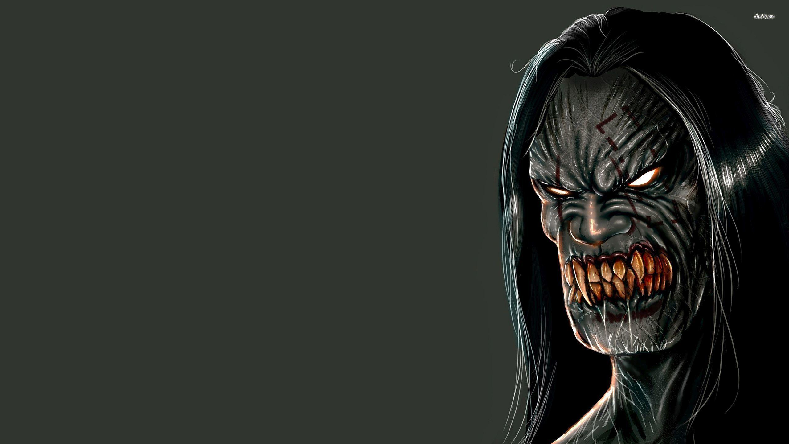 2560x1440 Scary Eyes Wallpaper