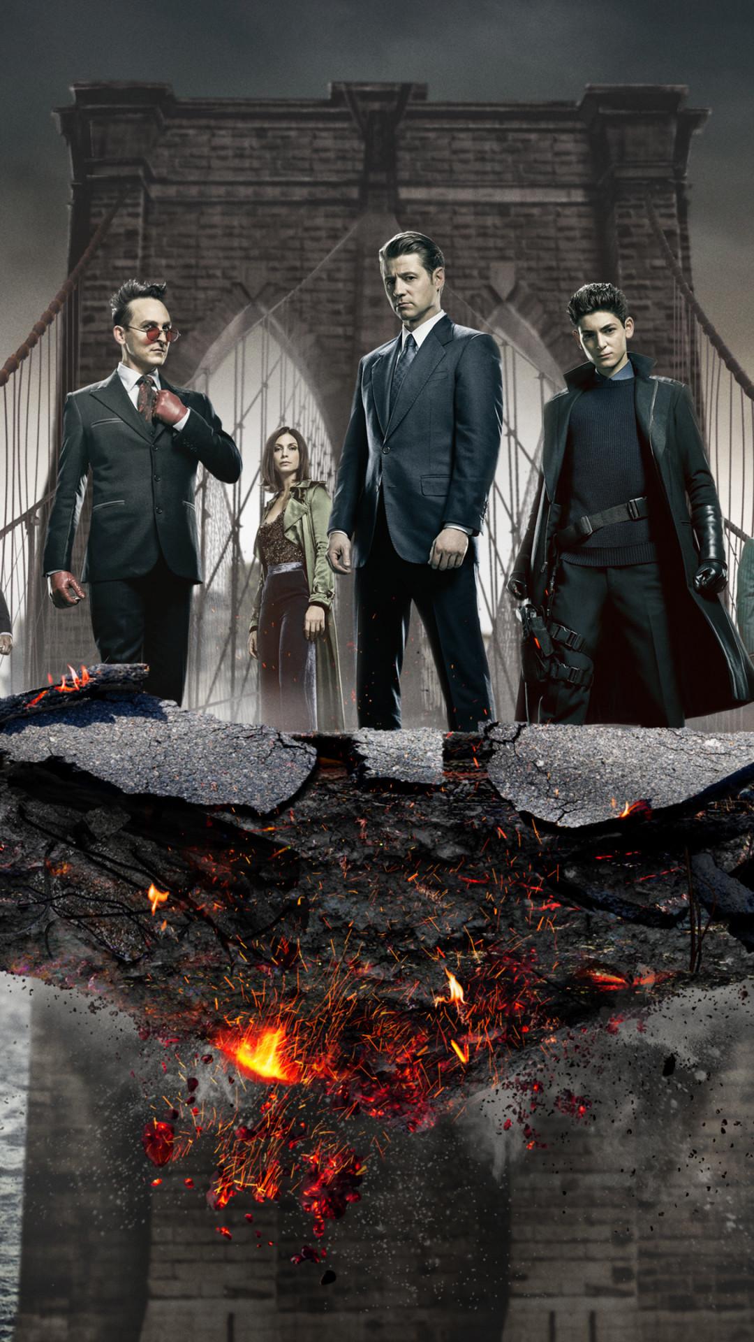 1080x1920 Gotham Season 5 4k Mobile Wallpaper (iPhone, Android, Samsung, Pixel, Xiaomi)
