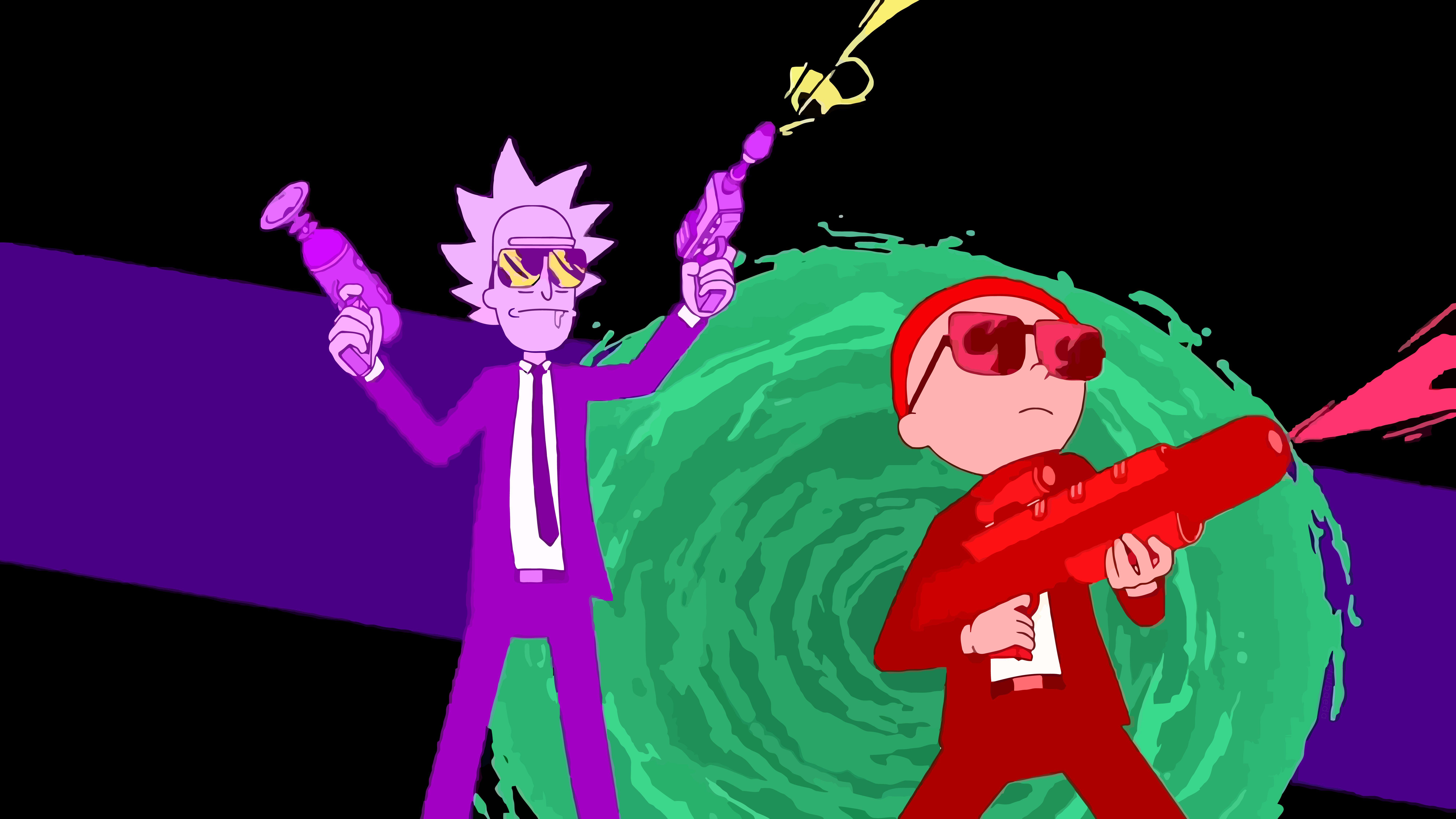 8000x4500 Rick And Morty Wallpaper Desktop HD Wallpaper