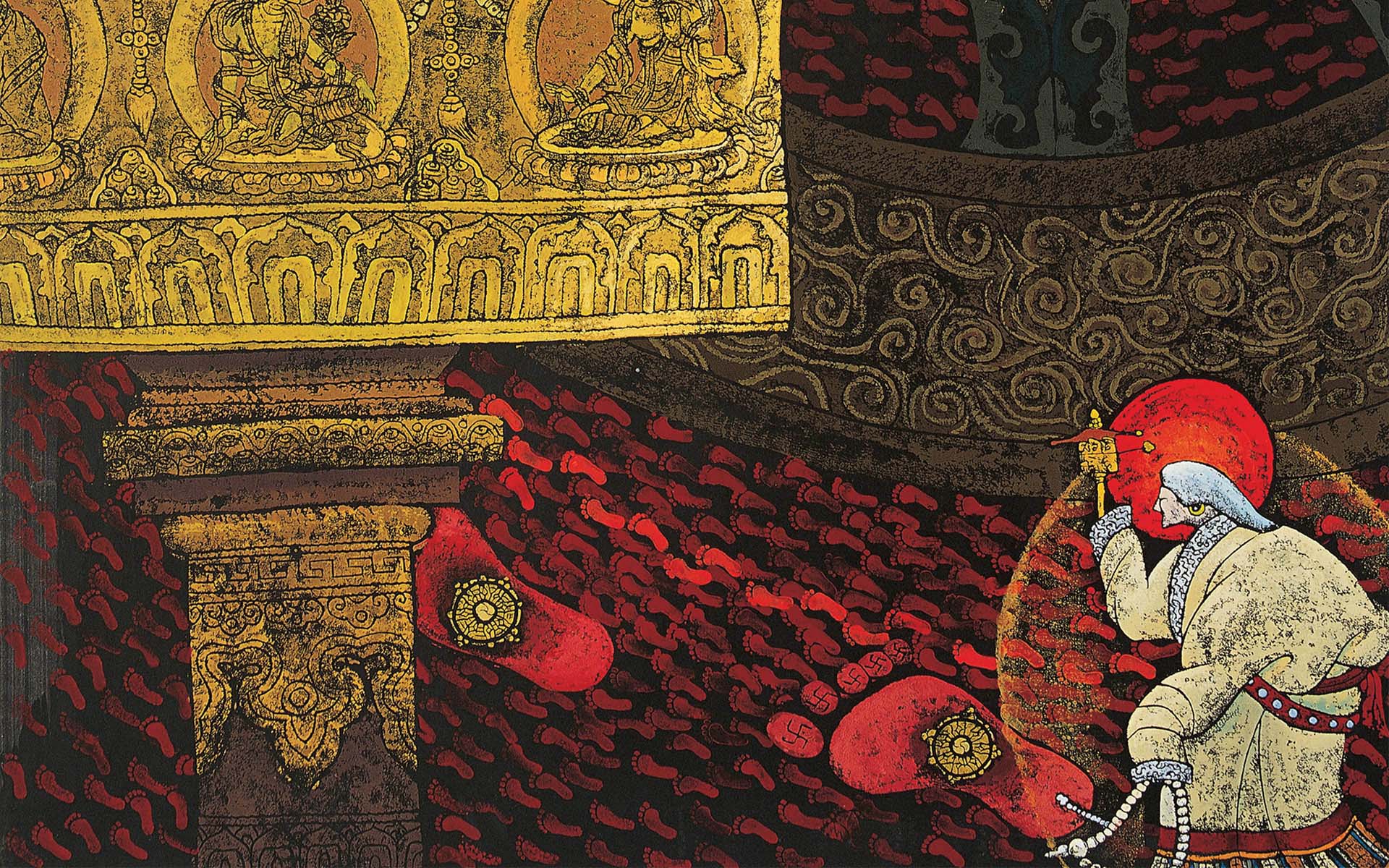 1920x1200 Tibetan buddhist art wallpaper