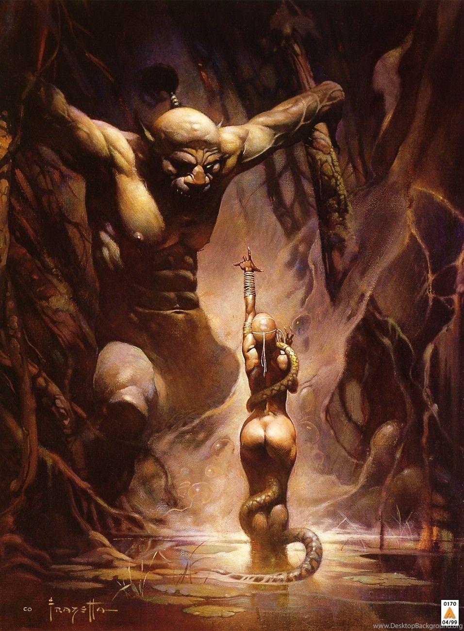 956x1300 Frazetta Wallpaper