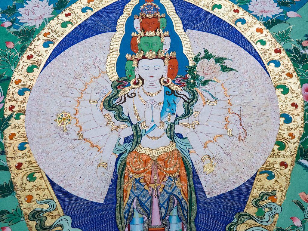 1024x768 White Tara. Tara in Tibetan Buddhism, is a female Bodhisatt