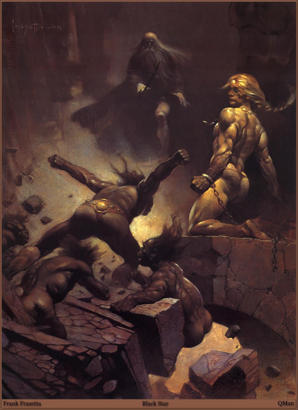 1020x1400 image Frank Frazetta Man Fight Fantasy