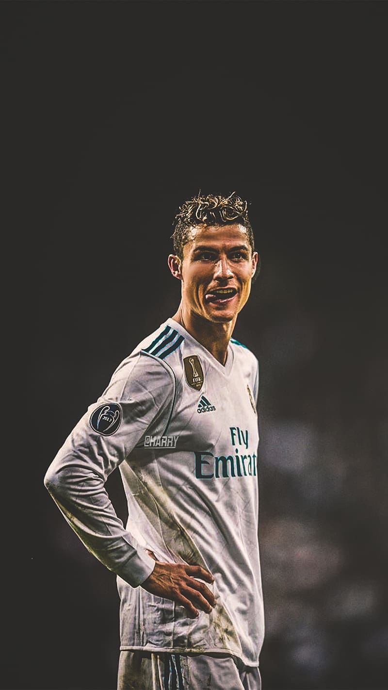 800x1422 Ronaldo, Side Look, footballer, real madrid, sports, HD phone wallpaper