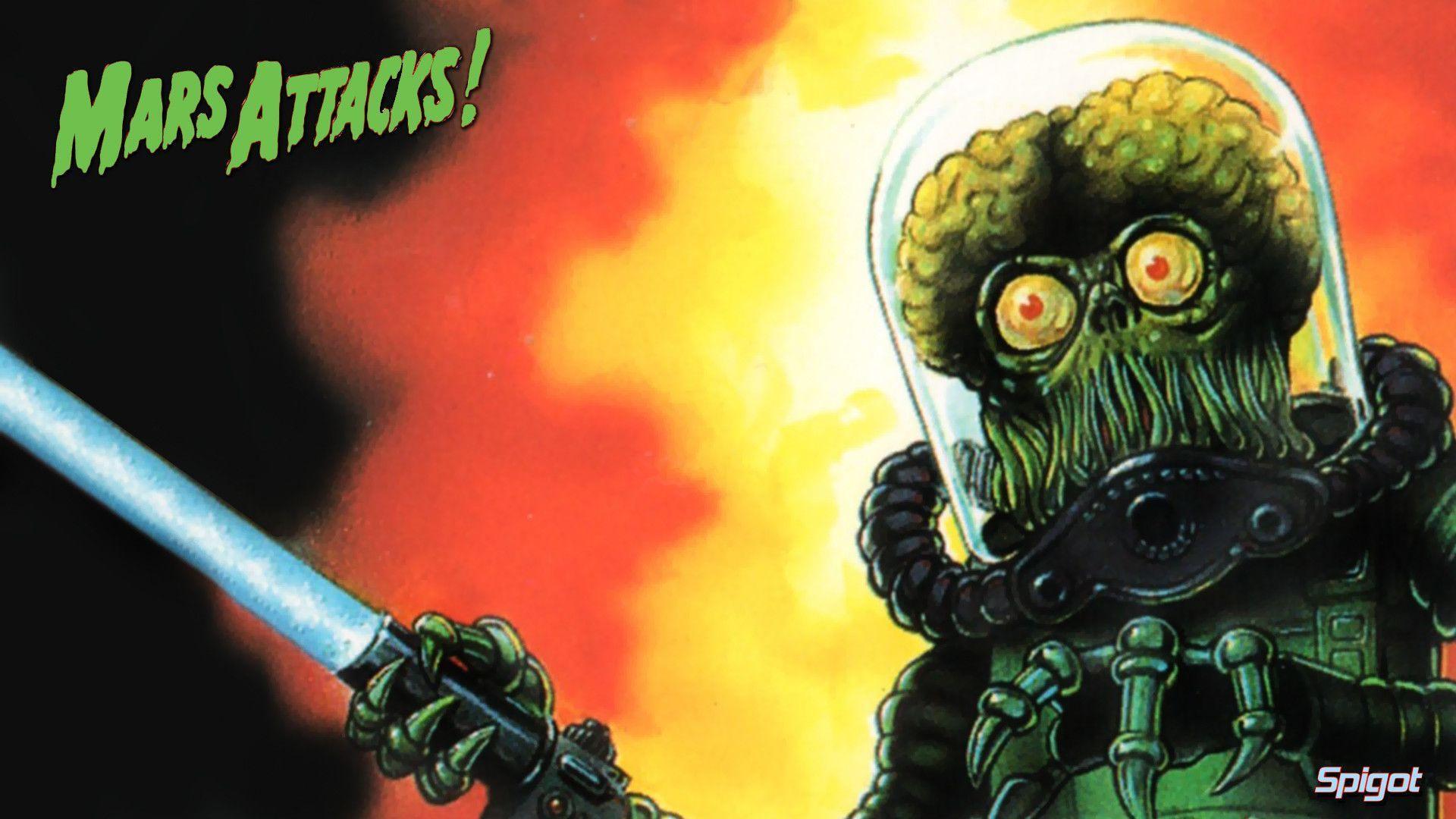 1920x1080 Mars Attacks Wallpaper
