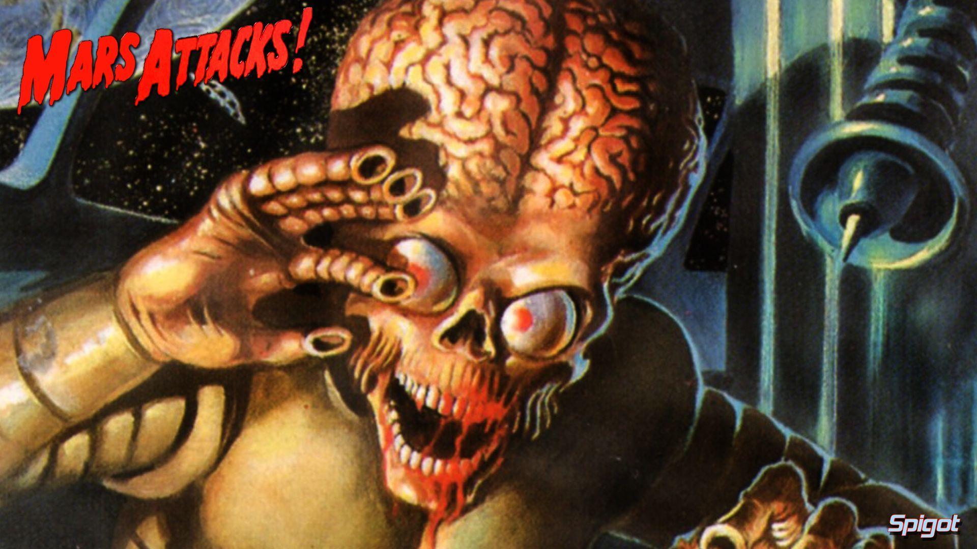 1920x1080 Mars Attacks Wallpaper. Mars attacks, Mars, Attack