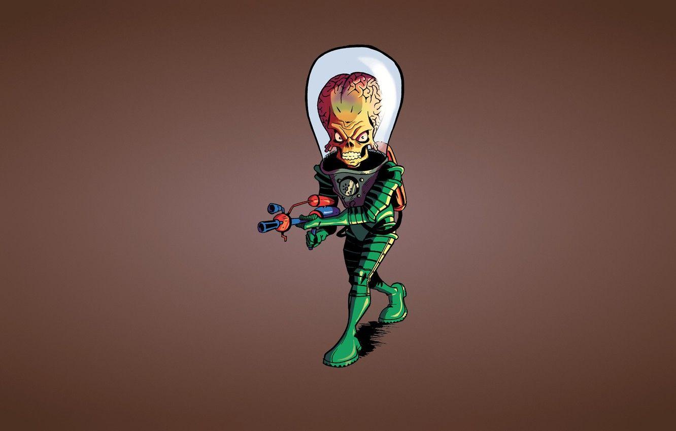 1332x850 Wallpaper weapons, skull, the suit, alien, alien, sklet, Mars Attacks!, Martian, Mars attacks! image for desktop, section минимализм