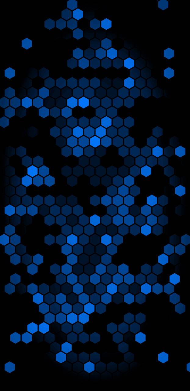 623x1280 Blue hexagons wallpaper