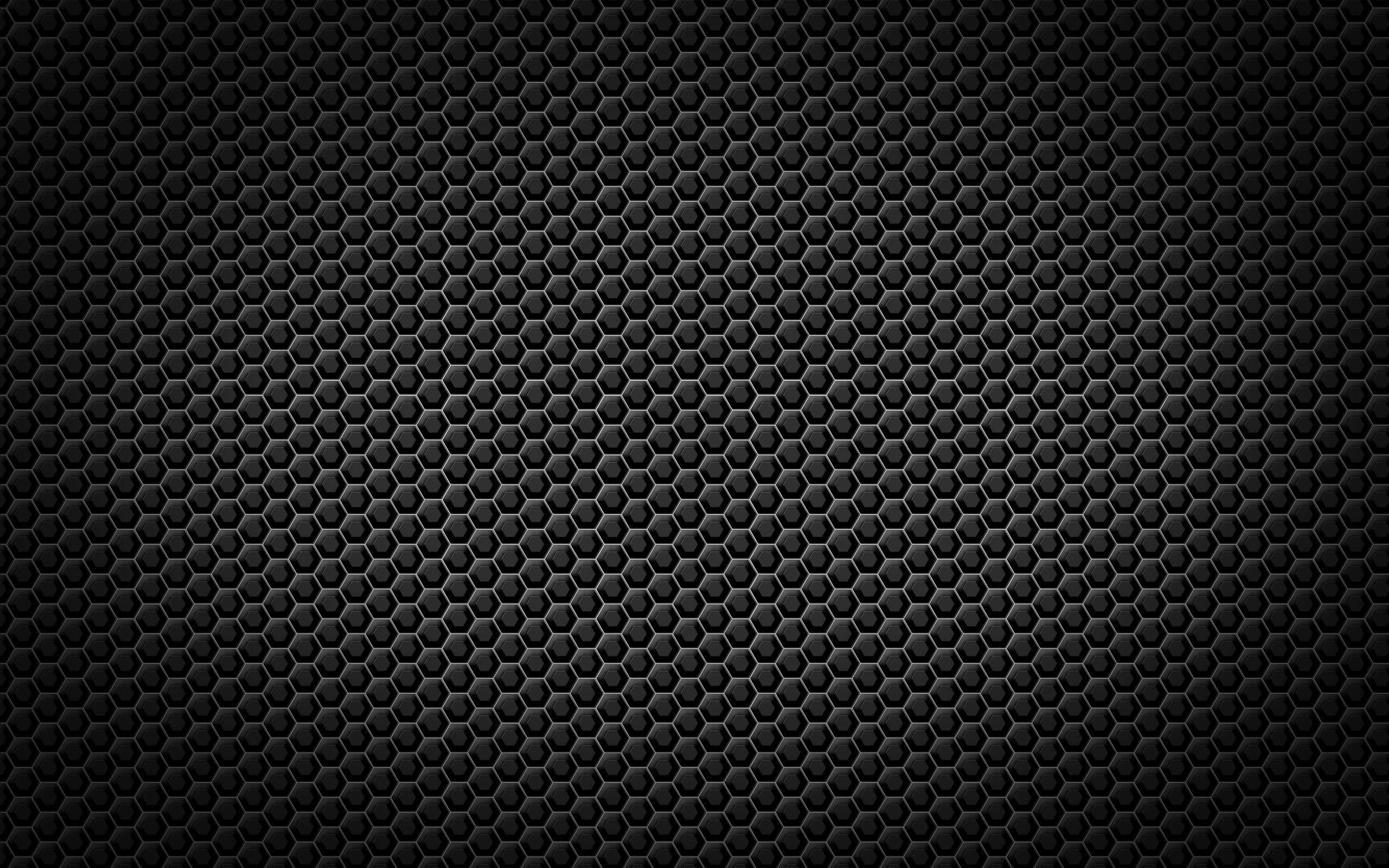 2560x1600 Black Hexagon Best Wallpaper 52205
