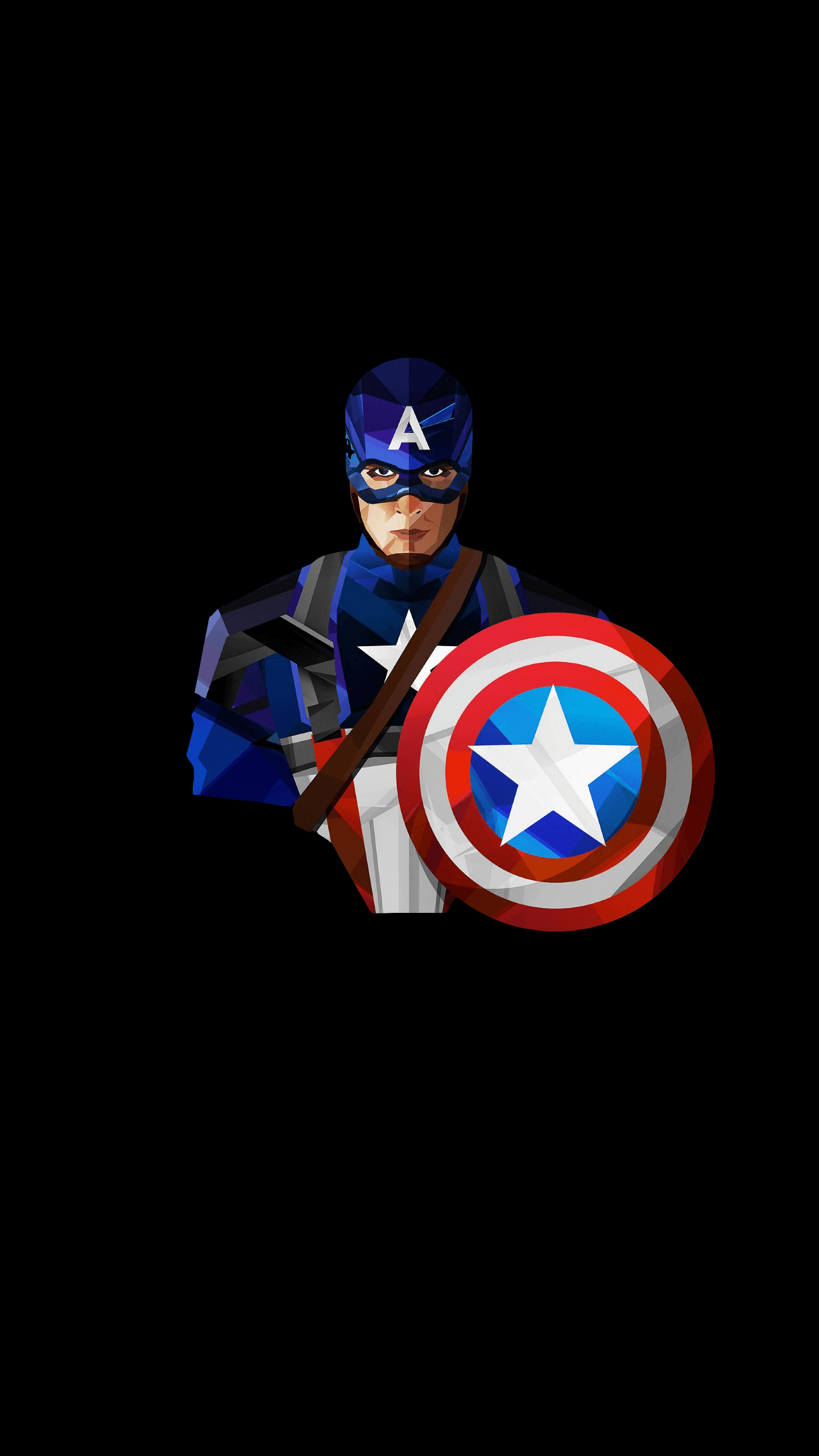 1440x2560 Captain America Amoled Full HD Wallpaper