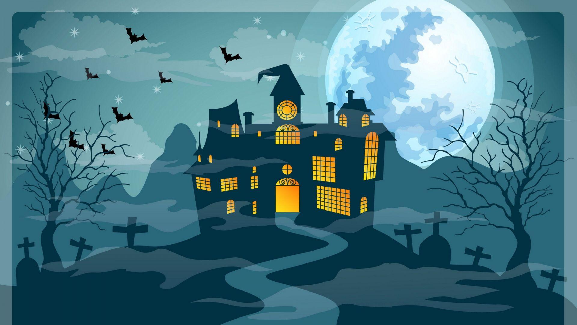 Halloween Castle Wallpapers - Top Free Halloween Castle Backgrounds ...