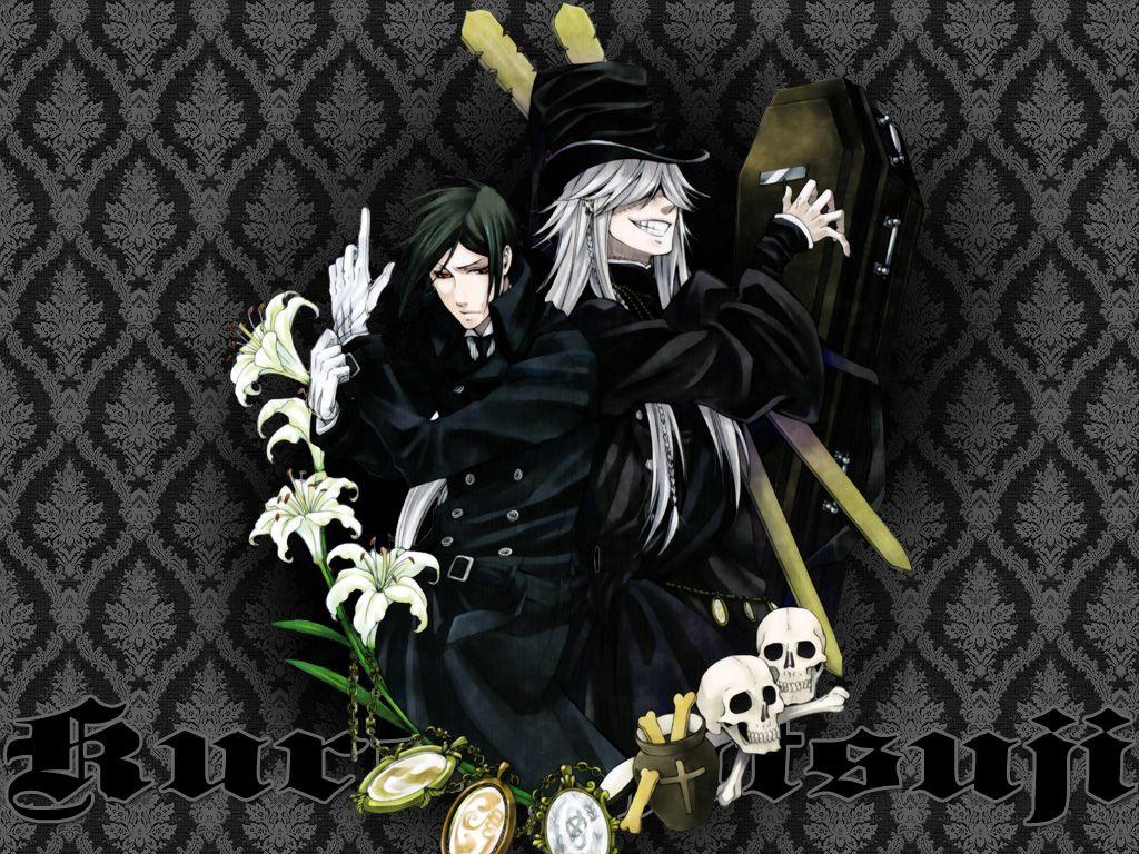 1024x768 skulls Kuroshitsuji Sebastian Michaelis .
