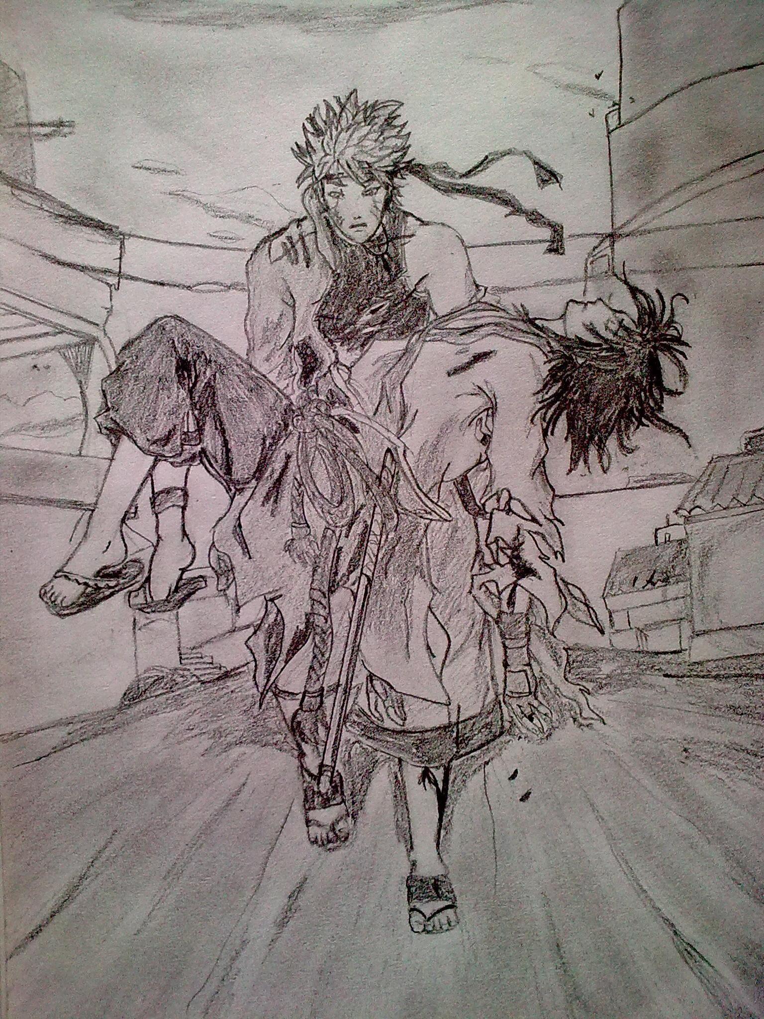 1536x2048 It's my 1st black and white Naruto drawing.what do u guys think:painted ou black and white? fan Art