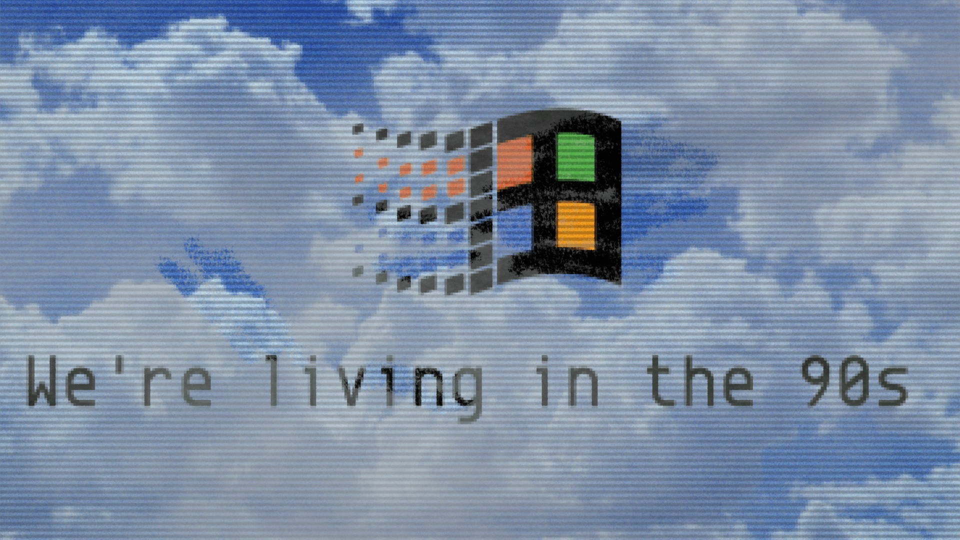 1920x1080 90s Computer Aesthetic Wallpaper