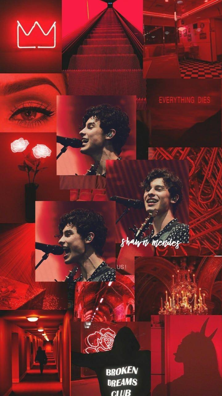 720x1280 aesthetic, shawn mendes, wallpaper and red