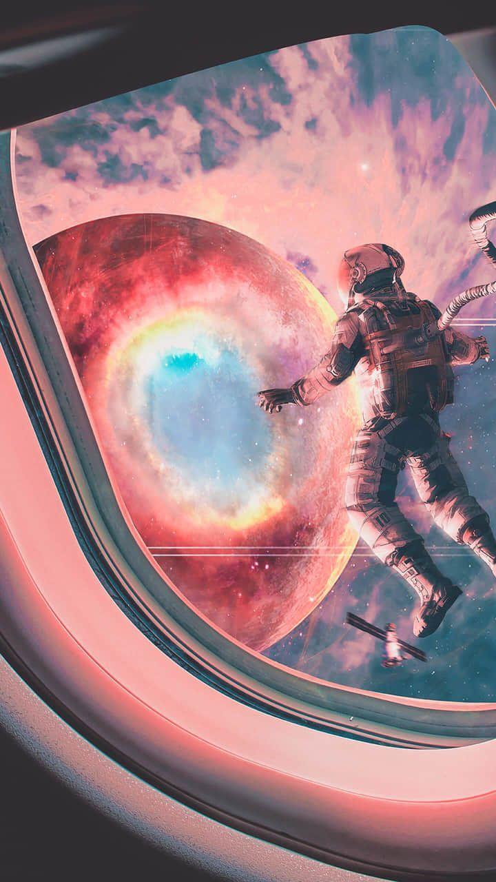 720x1280 Image discovered by bella. Find image and videos about pink, aesthetic and wallpaper app t. Superhero wallpaper, Space art, iPhone wallpaper
