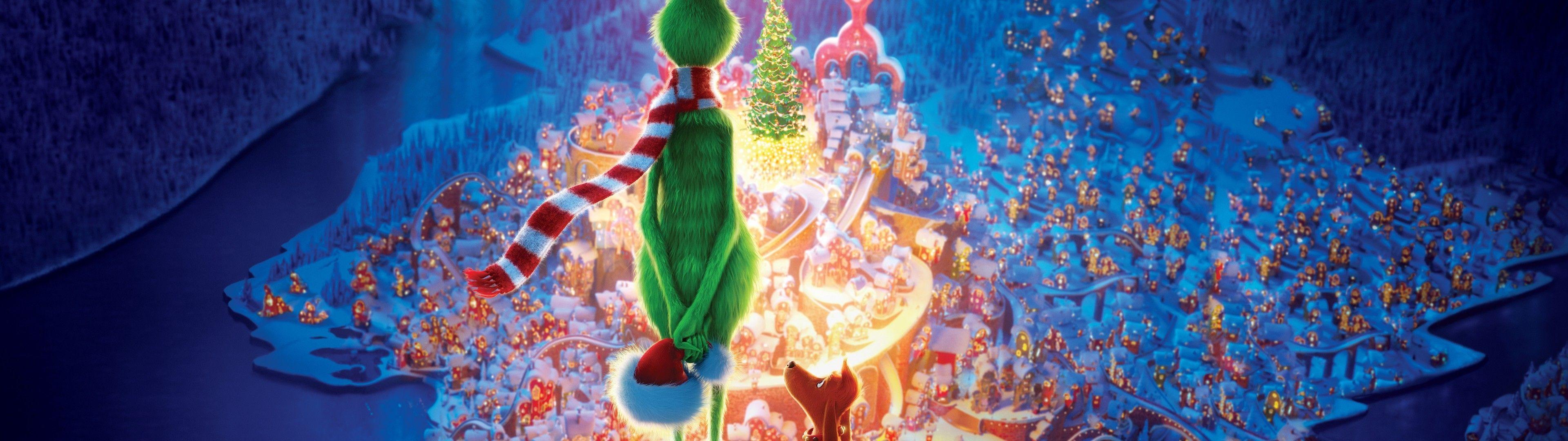 3840x1080 Download 3840x1080 The Grinch, Animation, Christmas Wallpaper