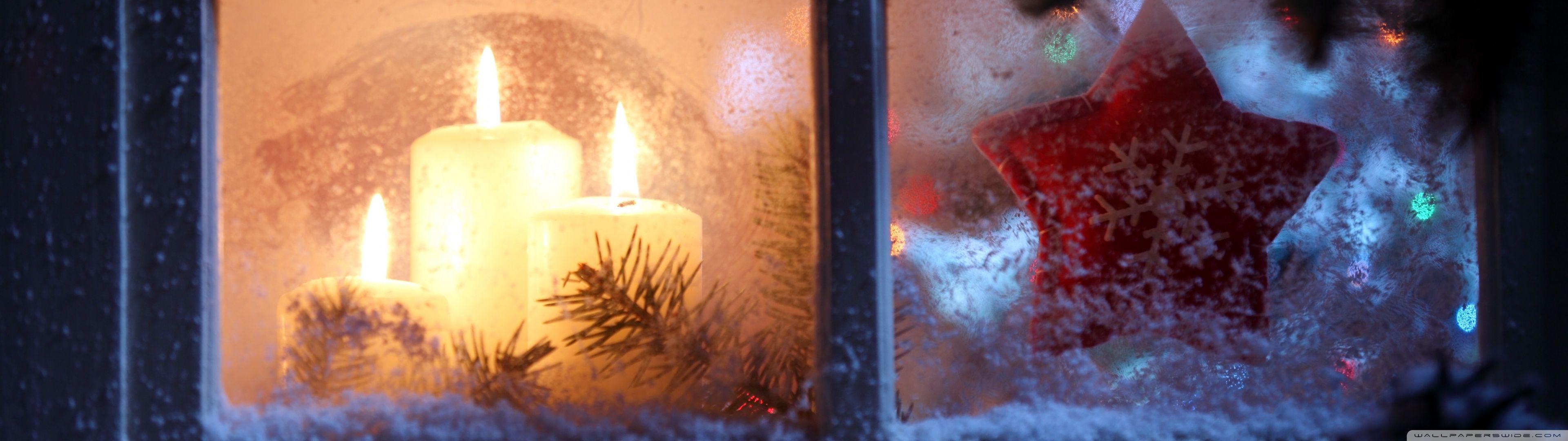 3840x1080 Christmas Night Ultra HD Desktop Background Wallpaper for : Multi Display, Dual Monitor