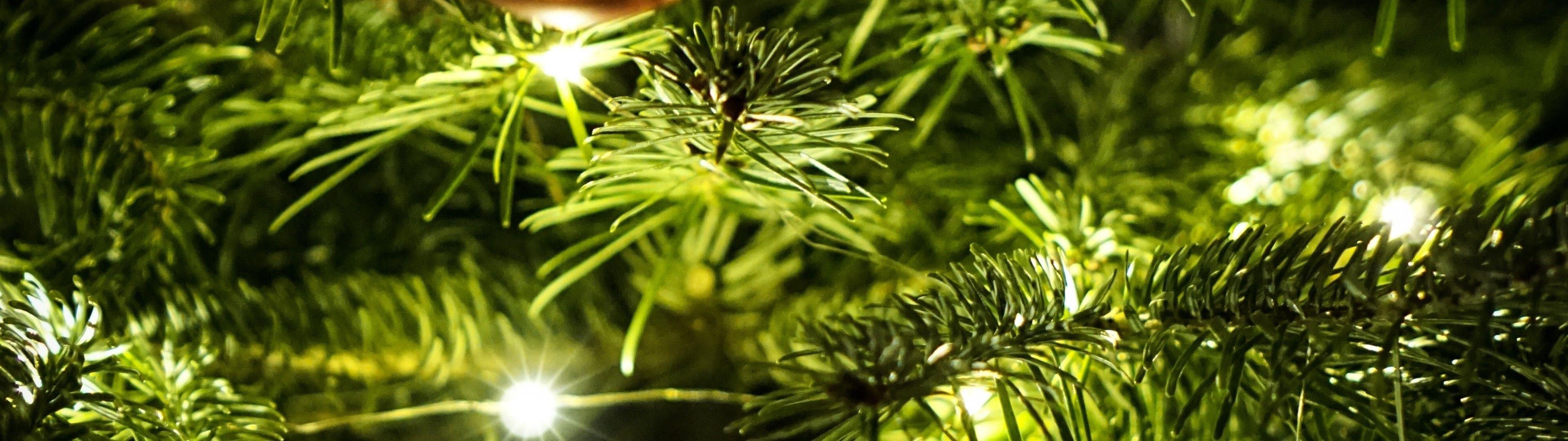 3840x1080 Download 3840x1080 Christmas Decorations Ball, Happy New Year Wallpaper