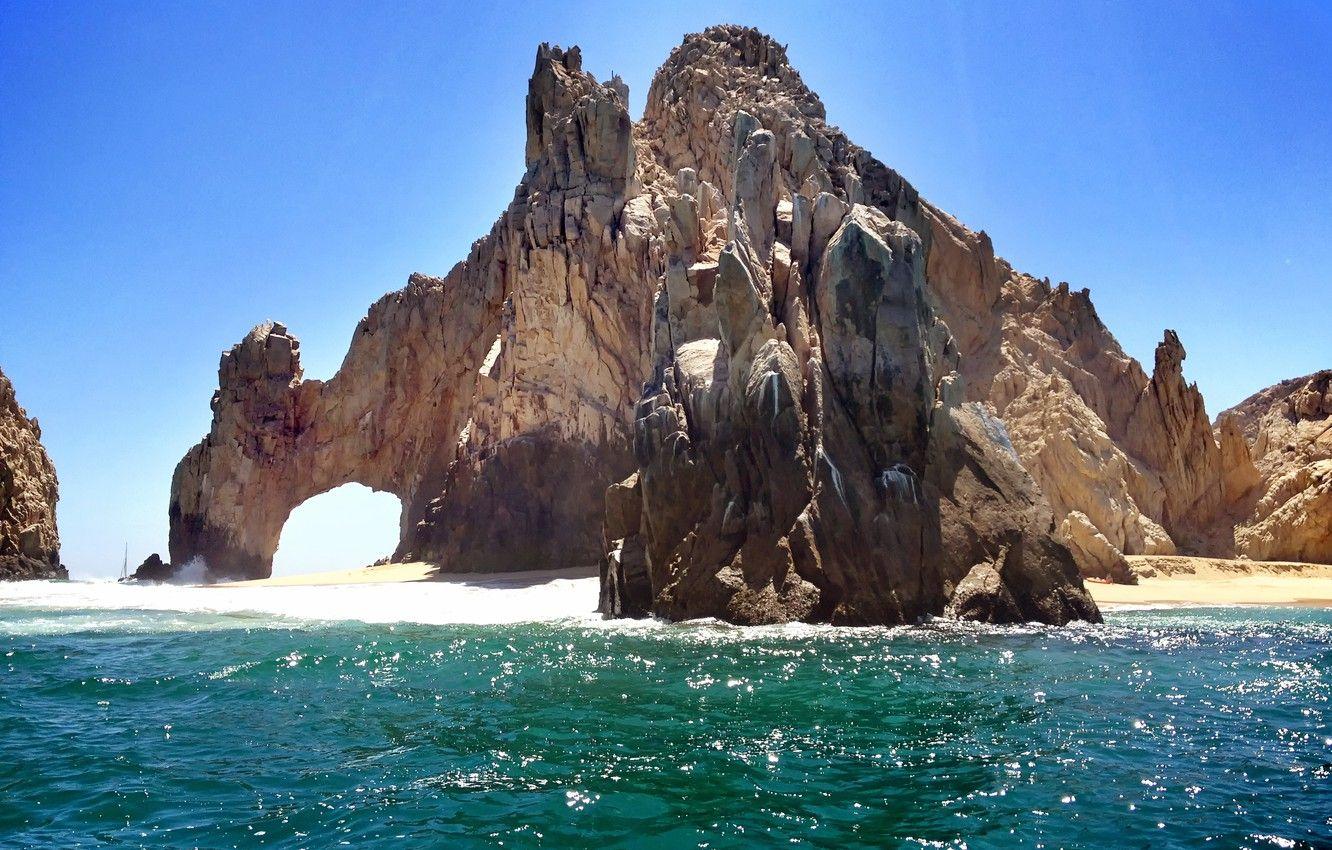 1332x850 Wallpaper beach, mexico, cabo, San Lucas, loscabos, arch, bajacaliforniasur image for desktop, section пейзажи