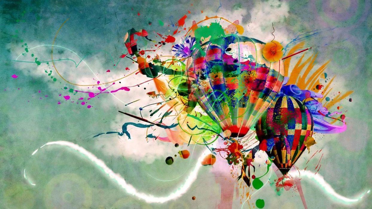 1244x700 Colorful Aesthetic illustration wallpaperx1080