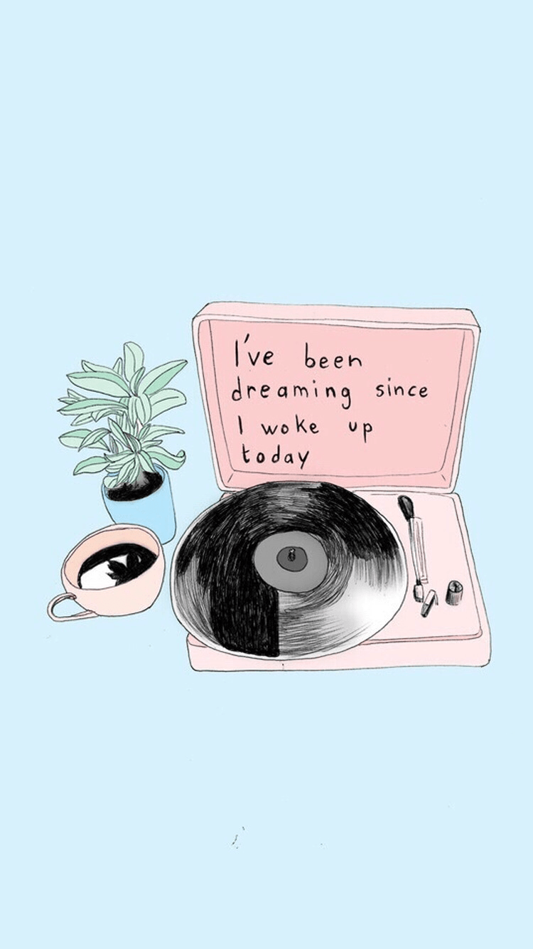 750x1334 always dreaming. Wallpaper quotes, iPhone wallpaper, Cute wallpaper