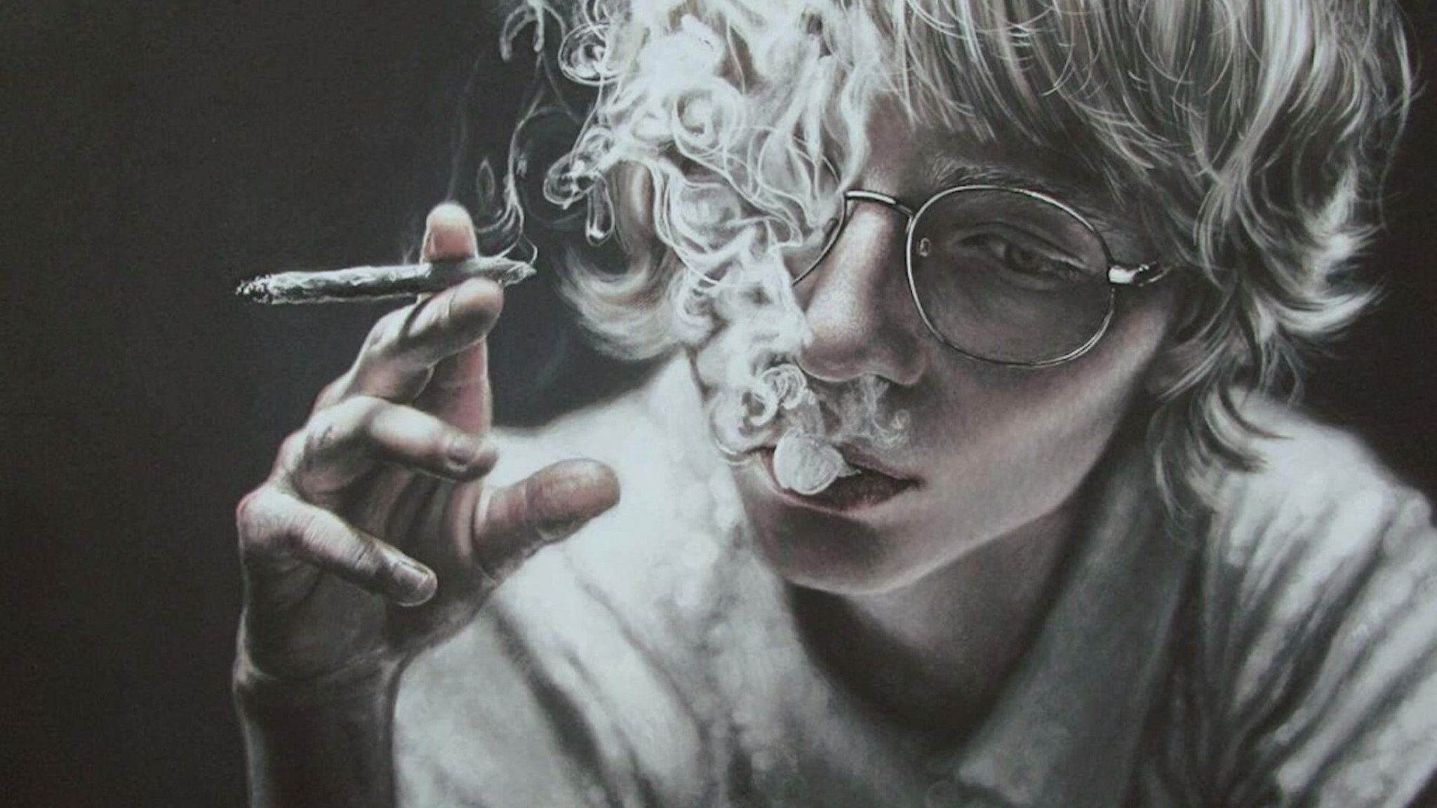 2048x1152 drawing illustration smoke smoking hand aesthetic realistic wallpaper • Wallpaper For You HD Wallpaper For Desktop & Mobile