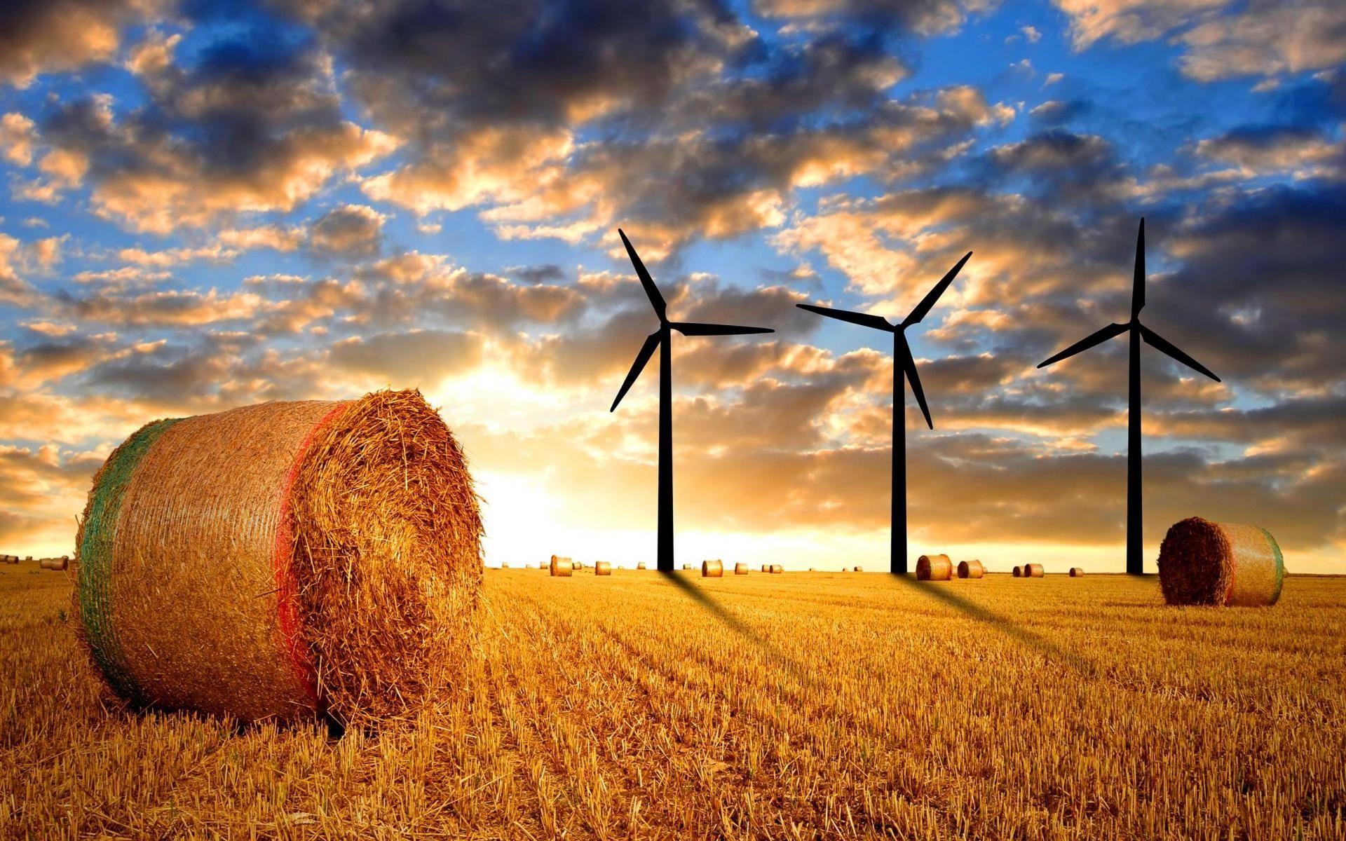 1920x1200 Wind Turbine Wallpaper