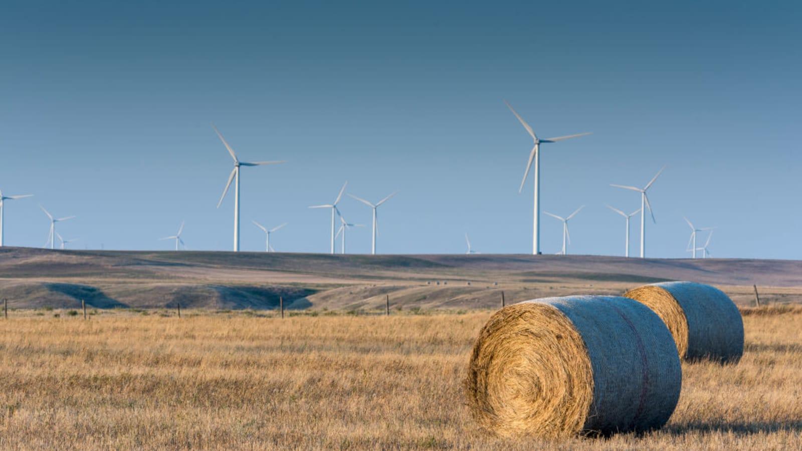 Wind rock. Wind Power on Land.