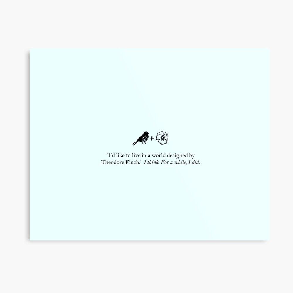 1000x1000 All the bright places quote Photographic Print