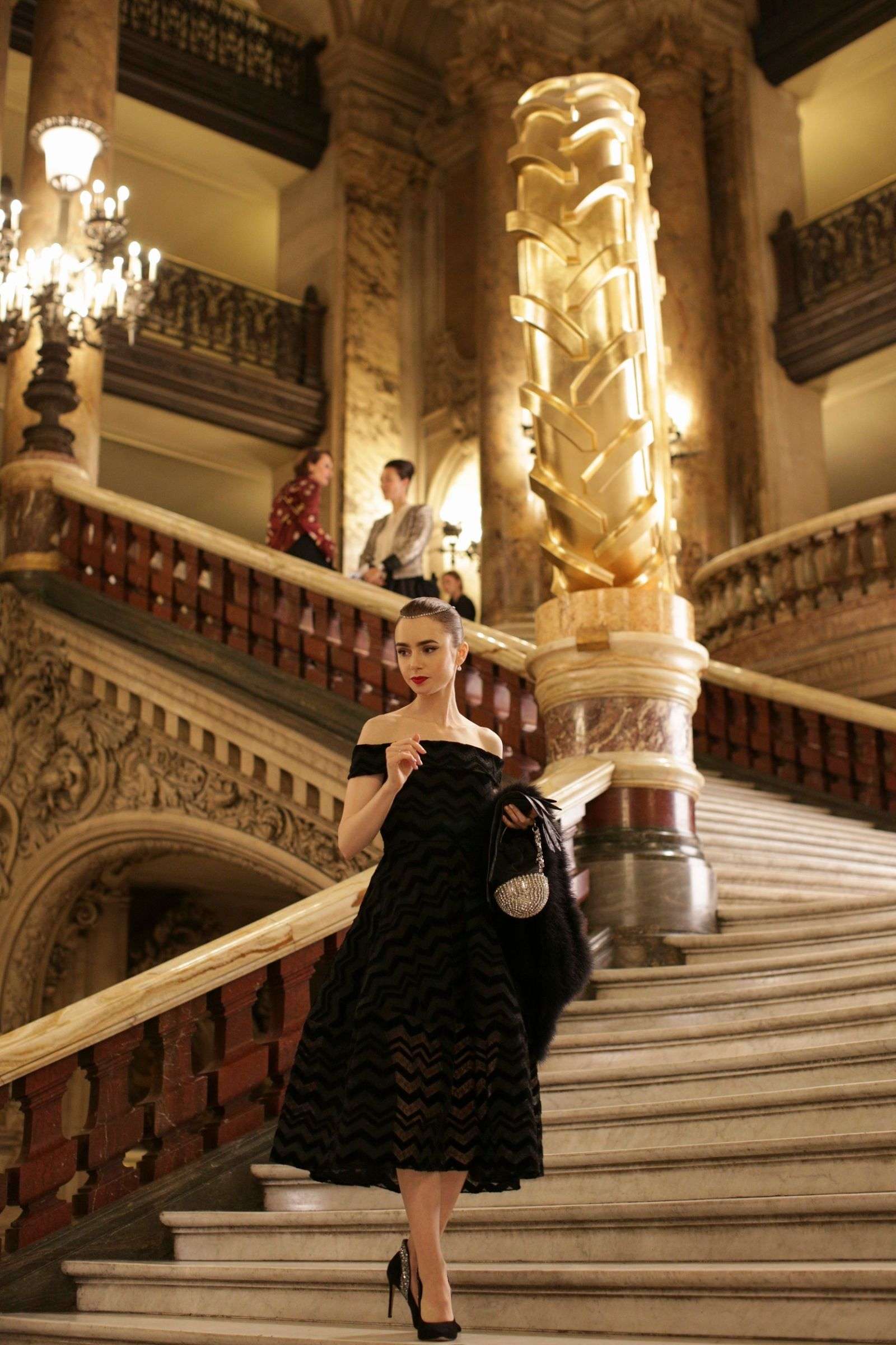 1600x2400 Lily Collins & Ashley Park in Paris (2020) HD