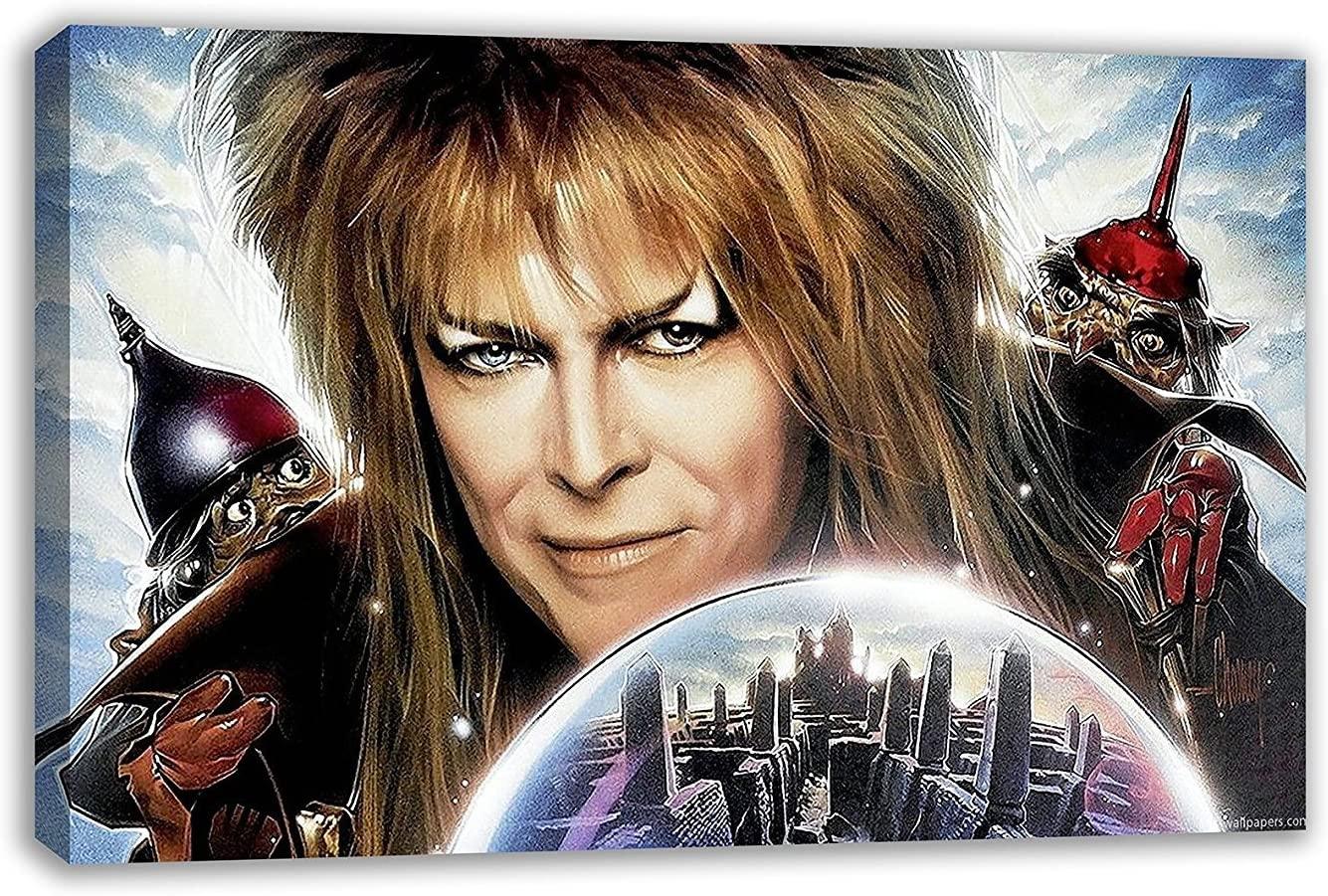 1335x901 DAVID BOWIE JARETH THE GOBLIN KING LABYRINTH CANVAS ART (30” X 18” / 75 X 45cm): Posters & Prints