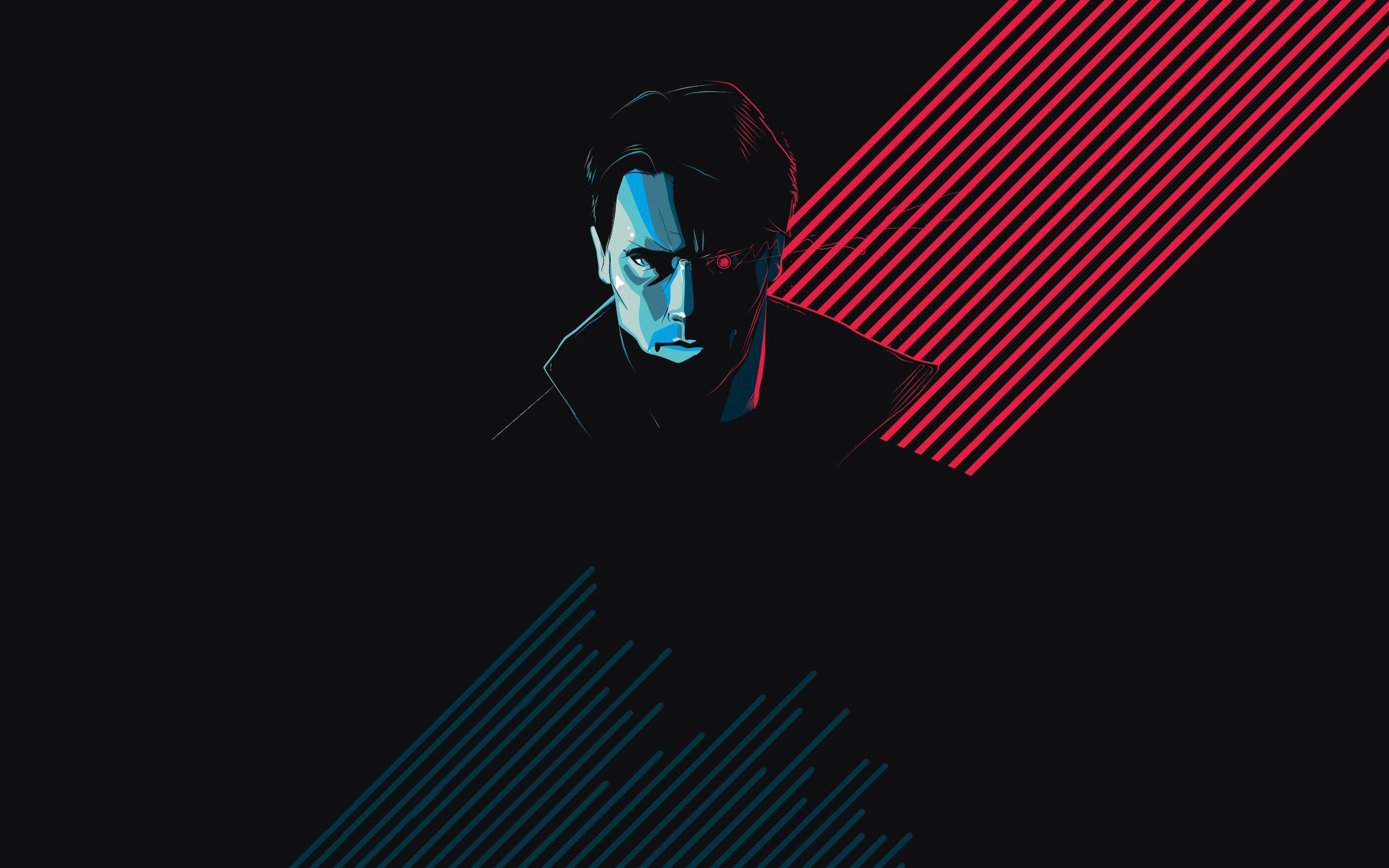 3840x2400 Terminator Minimalist Arnold Schwarzenegger 4k 4k HD 4k Wallpaper, Image, Background, Photo and Picture
