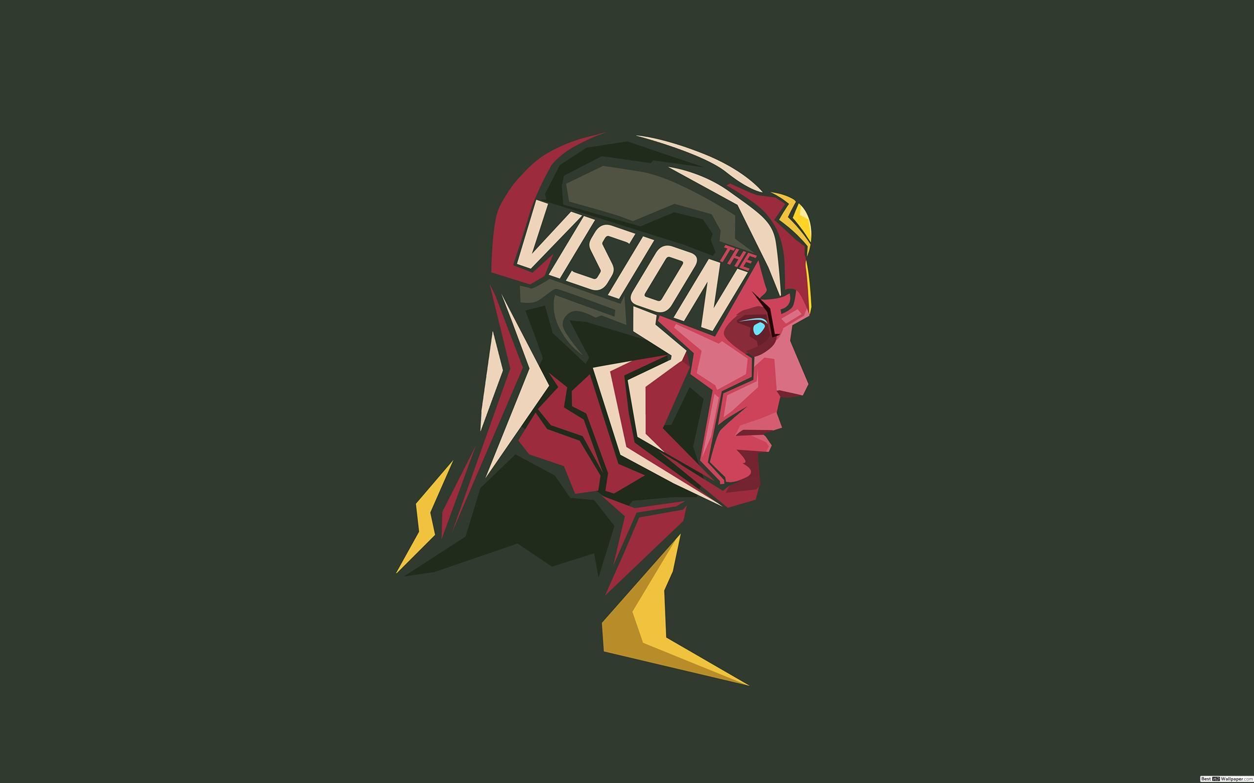 2560x1600 Marvel Comics ft. Vision minimalist HD wallpaper download