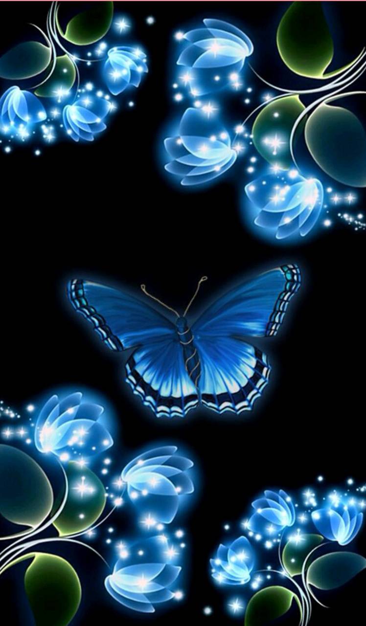 Neon Butterfly IPhone Wallpapers Top Free Neon Butterfly IPhone Backgrounds WallpaperAccess