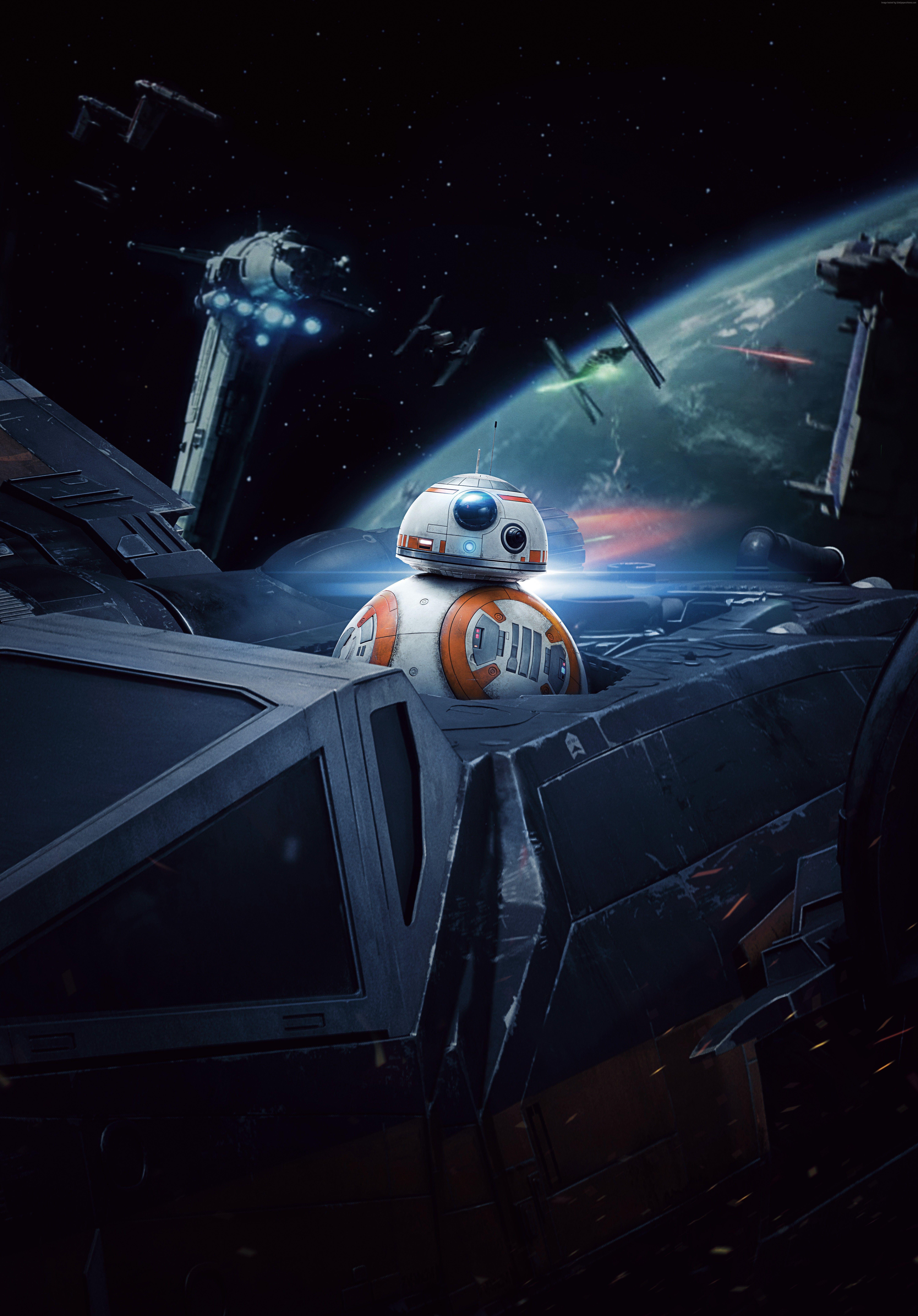 6000x8600 Wallpaper Star Wars: The Last Jedi, BB- 5k, Movies