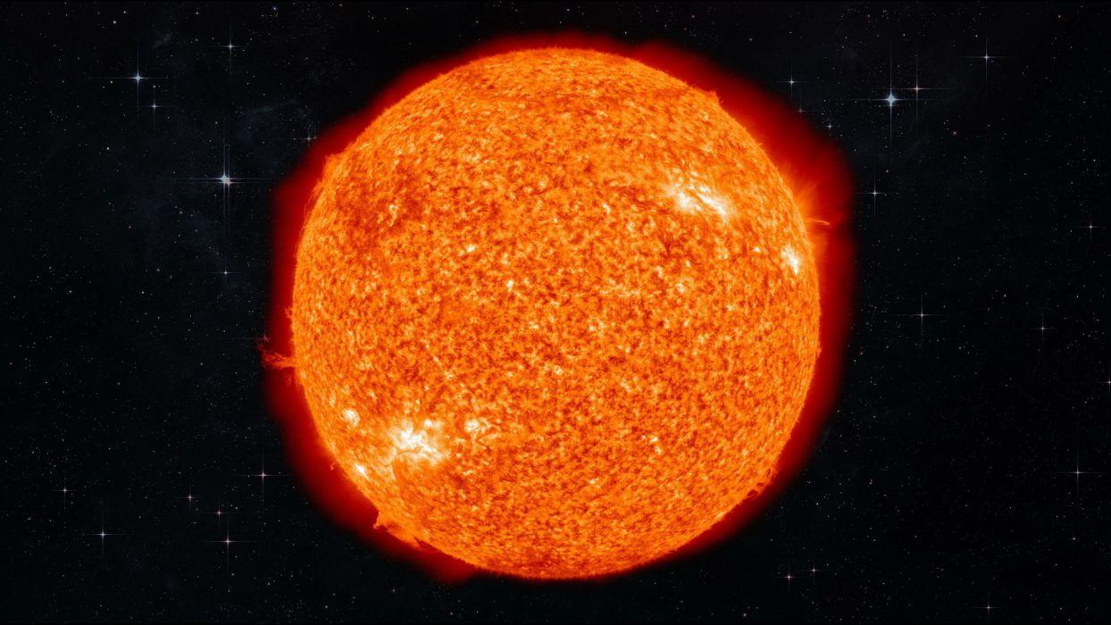 1244x700 Nature space universe outer stars sun fire flames color bright heat molten lava spots orange wallpaperx1080